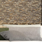 Inoxia SpeedTiles Bengal Brown 11.77 in. x 11.57 in. x 8 mm Stone Self-Adhesive Wall Mosaic Tile (11.4 sq. ft. / case) - Super Arbor