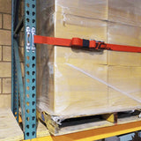 16 ft. x 2 in. Logistic Cam Buckle E-Strap with Hook and Loop Storage Fastener in Red - Super Arbor