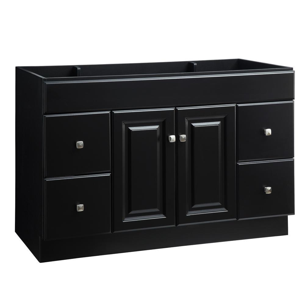 Wyndham 30 in. W x 18 in. D Unassembled Bath Vanity Cabinet Only in White Semi-Gloss