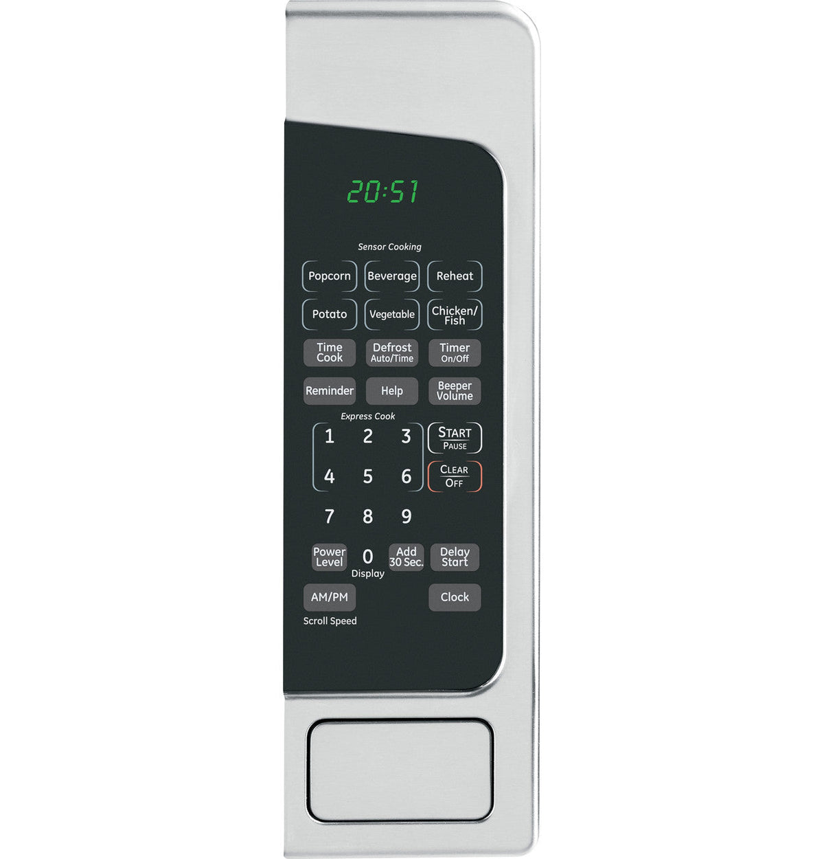 GE 2.0-cu ft 1200-Watt Countertop Microwave, Stainless Steel (JES2051SNSS)