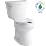 Cimarron Comfort Height 2-Piece 1.28 GPF Single Flush Round Toilet with AquaPiston Flush Technology in White - Super Arbor