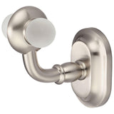 Glass Series Single Robe Hook in Brushed Nickel - Super Arbor