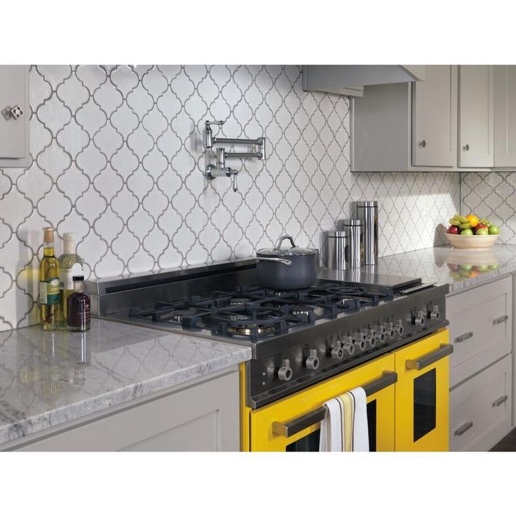 Delta Arctic Stainless 2-Handle Wall-Mount Pot Filler Handle Kitchen Faucet (Deck Plate Included)