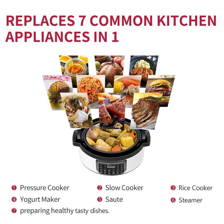 8 Qt. Stainless Steel Electric Pressure Cooker with Built-In Timer