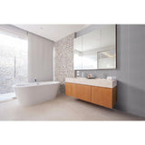 Jeffrey Court Morning Tide Gray 6 in. x 20 in. Glossy Ceramic Wall Tile (10.76 sq. ft. / case)