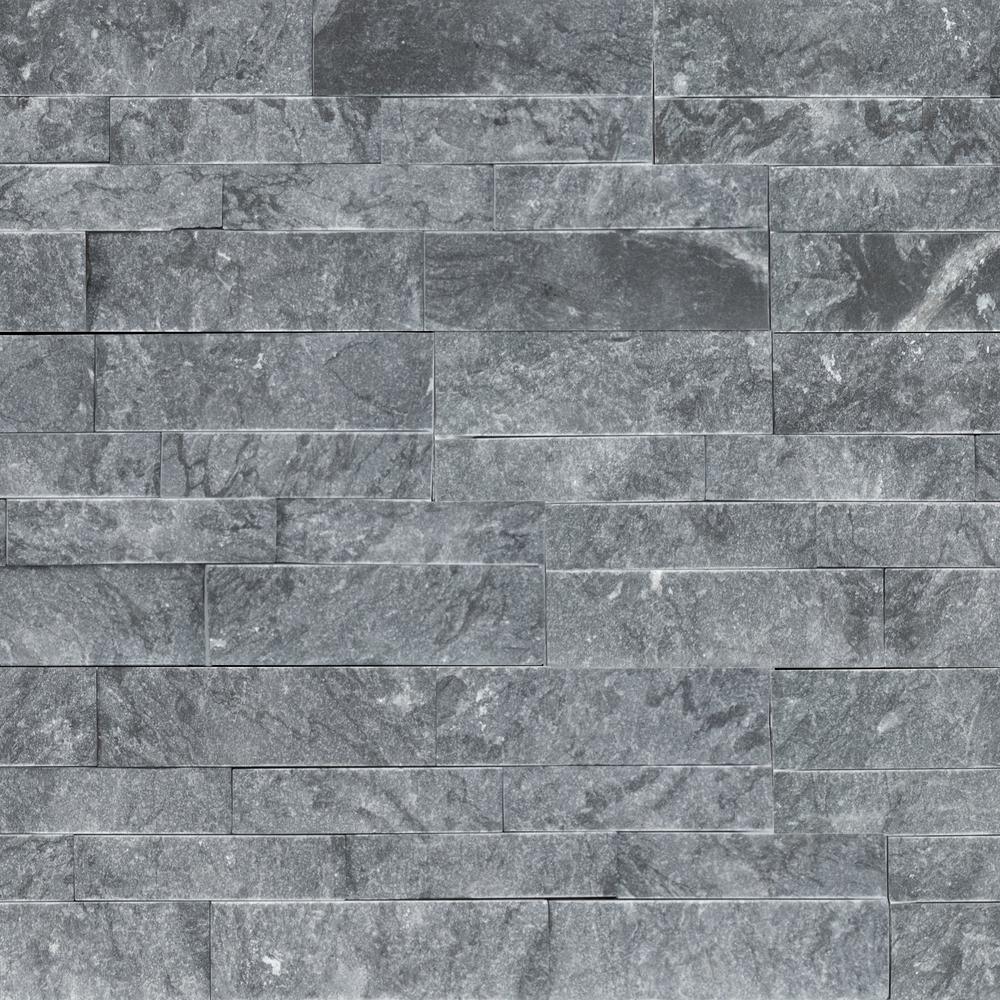 Arctic White 3D Ledger Panel 6 in. x 24 in. Honed Marble Wall Tile (10 cases / 60 sq. ft. / pallet) - Super Arbor