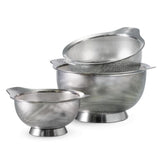 Gourmet Stainless Steel Colanders (3-Pack)