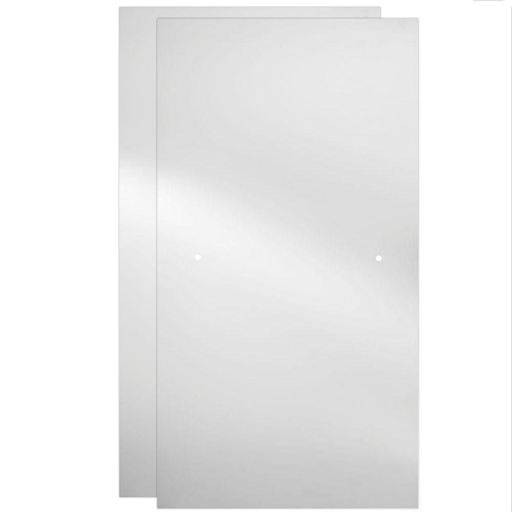Lyndall 60 in. x 58-1/8 in. Semi-Frameless Traditional Sliding Bathtub Door in Chrome with Clear Glass - Super Arbor