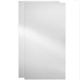 Lyndall 60 in. x 58-1/8 in. Semi-Frameless Traditional Sliding Bathtub Door in Chrome with Clear Glass - Super Arbor