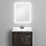 24 in. x 30 in. LED Wall Mirror with Bluetooth Speakers