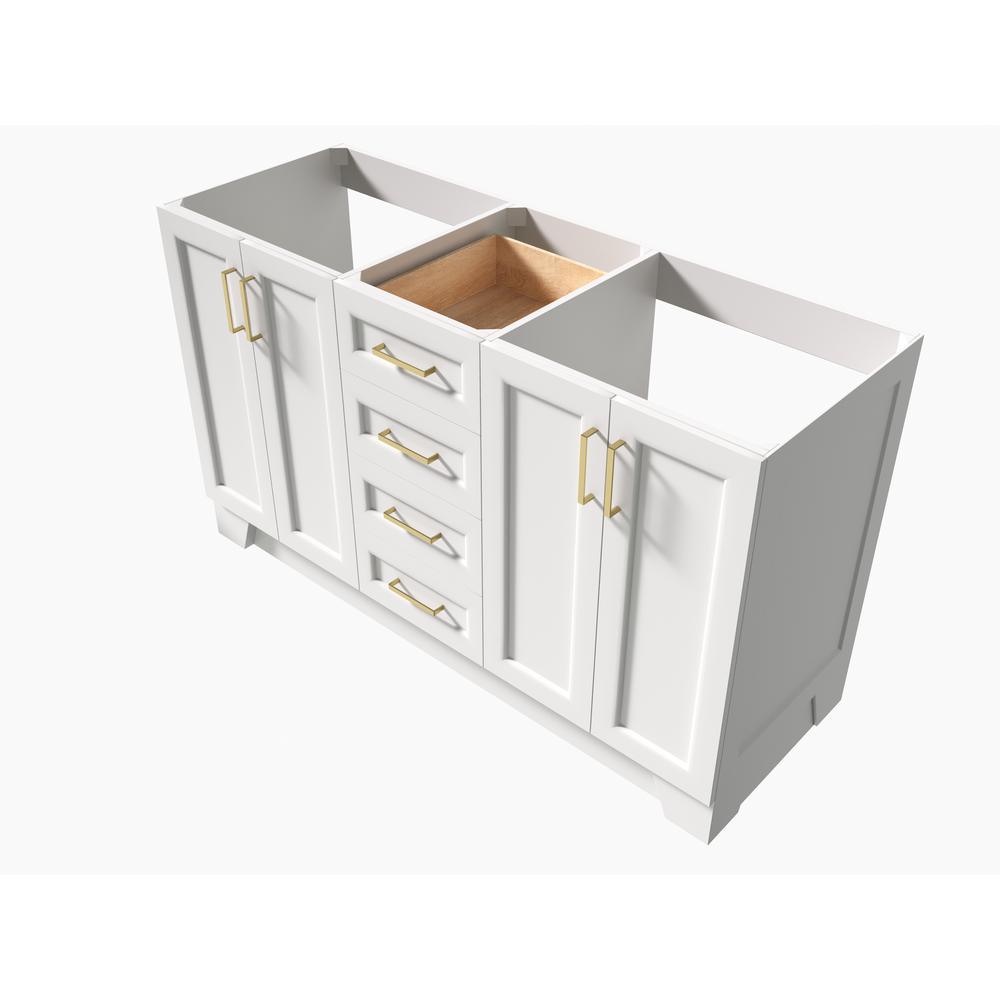 Taylor 60 in. W Vanity Cabinet Only in White - Super Arbor