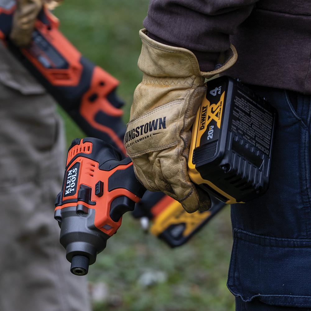 Battery-Operated Compact Impact Driver, 1/4 in. Hex Drive, Tool Only - Super Arbor