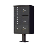 16-Mailboxes 1-Outgoing Mail Compartment 2-Parcel Lockers Pedestal Mount Cluster Box Unit - Super Arbor