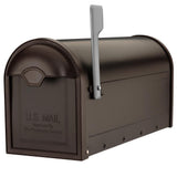 Winston Rubbed Bronze Post Mount Mailbox - Super Arbor