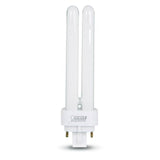 13W Equiv PL CFLNI Quad Tube 4-Pin Plug-in G24Q-1 Base Compact Fluorescent CFL Light Bulb, Cool White 4100K (24-Pack)
