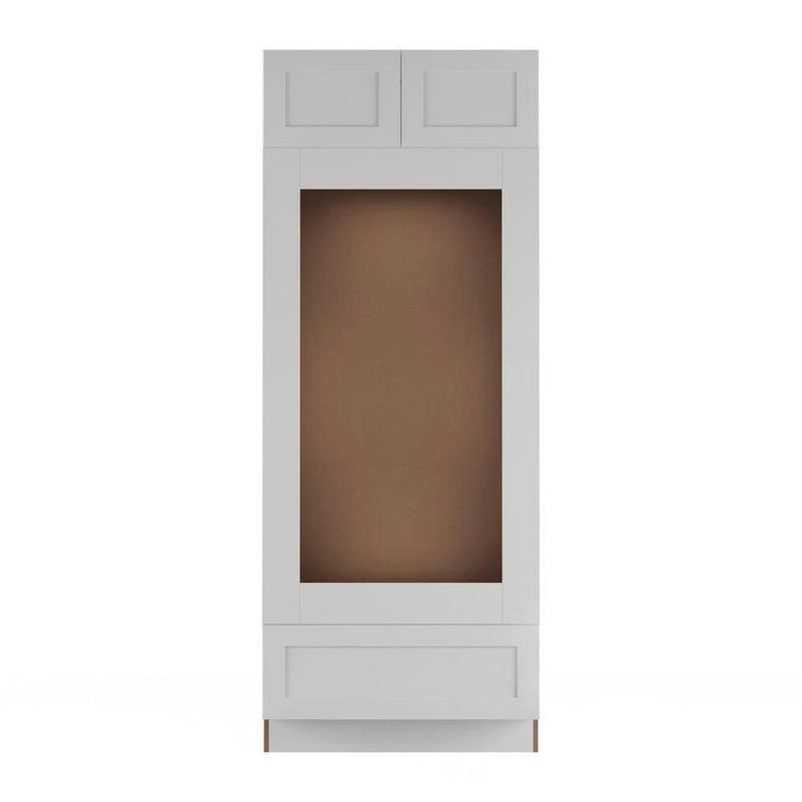 Cambridge Shaker Ready-to-Assemble 33x84x24.5 in. Base Double Oven Cabinet w/ 2 Soft Close Doors & Drawer in White