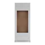 Cambridge Shaker Ready-to-Assemble 33x84x24.5 in. Base Double Oven Cabinet w/ 2 Soft Close Doors & Drawer in White