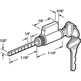 Cylinder Lock, 1-1/4 in., Schlage Shaped Keys - Super Arbor