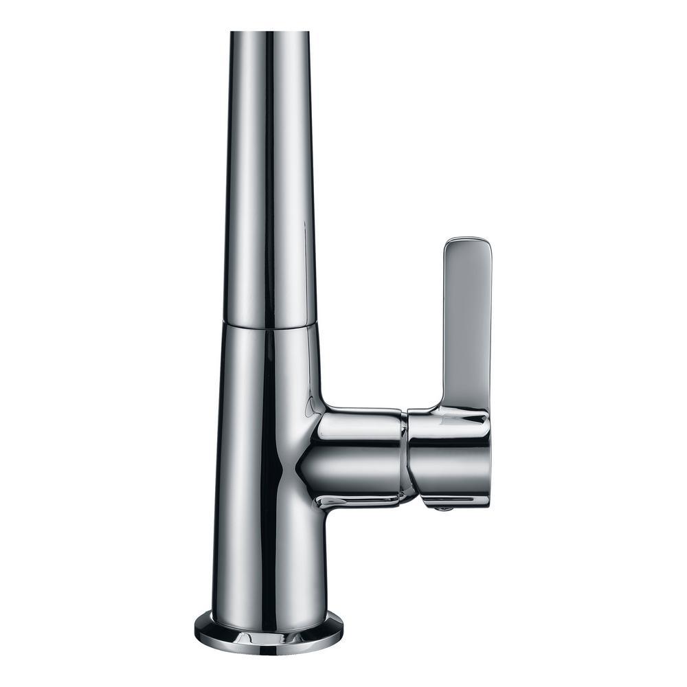 Orbital Single-Handle Pull-Down Sprayer Kitchen Faucet in Polished Chrome - Super Arbor