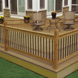 4 in. x 4 in. x 4-1/2 ft. Cedar Double V-Groove Deck Post - Super Arbor