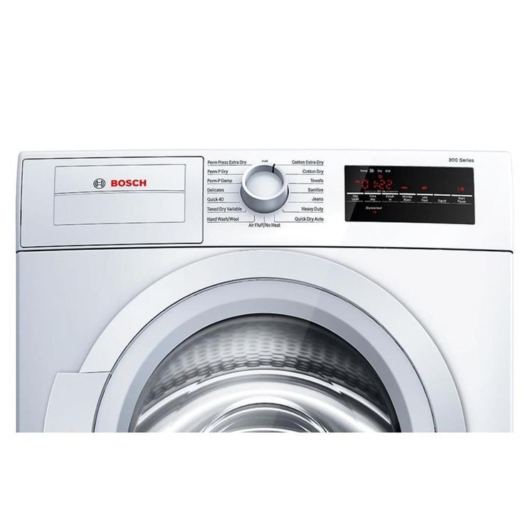 Bosch 300 4-cu ft Stackable Ventless Electric Dryer (White)