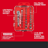 Craftsman 20 pc 1/4 in. Drive Metric and SAE Socket and Ratchet Set