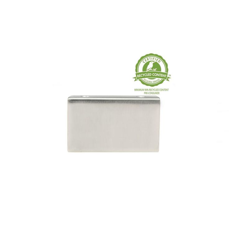 2 in. (50 mm) Brushed Nickel Contemporary Edge Drawer Pull