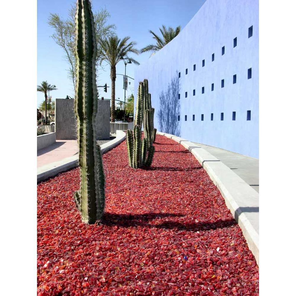 1/2 in. 25 lb. Medium Royal Blue Landscape Fire Glass - Super Arbor