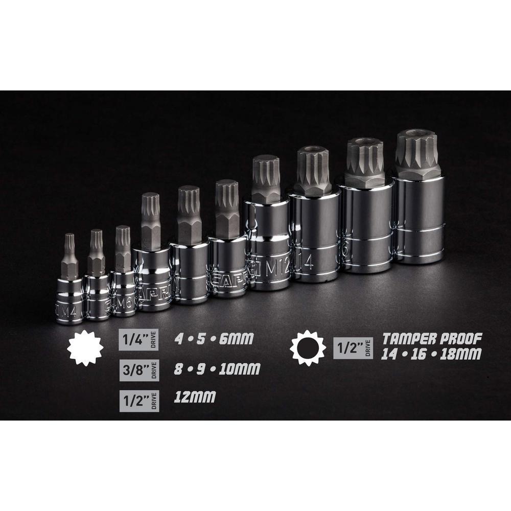 XZN Triple Square Bit Socket Set (10-Piece) - Super Arbor