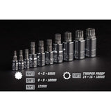 XZN Triple Square Bit Socket Set (10-Piece) - Super Arbor