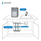Bluline G5 Series Counter Top Water Cooler with Filtration, UV Light and Nano Filter