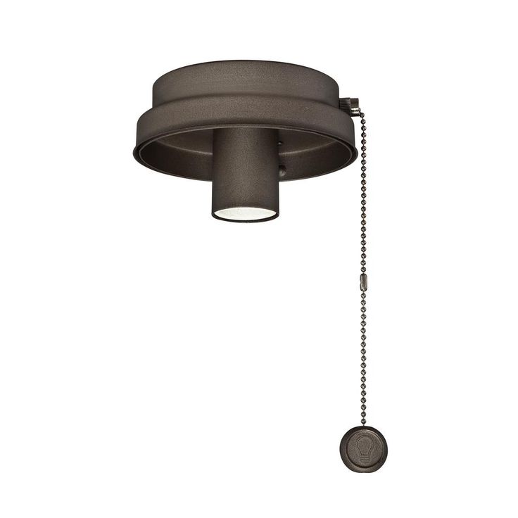 Matte Greige Ceiling Fan Low Profile LED Light Kit