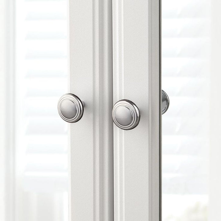 24-1/2 in. W x 25-3/4 in. H Fog Free Framed Recessed or Surface-Mount Bi-View Bathroom Medicine Cabinet in White