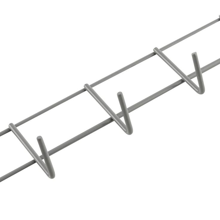 16 in. Gray Steel Wall Mounted Household Storage Hanger 25 lbs
