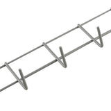 16 in. Gray Steel Wall Mounted Household Storage Hanger 25 lbs