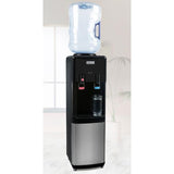 Hot and Cold Top Loading Water Dispenser in Black