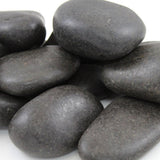 Rain Forest 0.40 cu. ft. 2 in. to 3 in. 30 lbs. Large Black Grade A Polished Pebbles