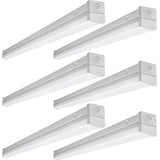 4 ft. 100-Watt Equivalent Integrated LED White Strip Light Fixture 5000K Linkable High Output 5000 Lumens Dimmable - Super Arbor