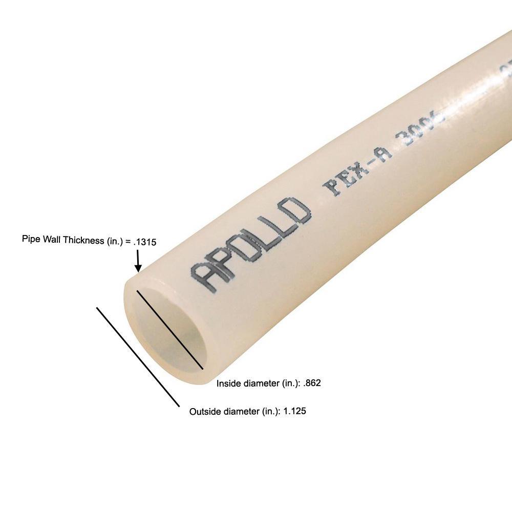 1 in. x 5 ft. White PEX-A Pipe - Super Arbor