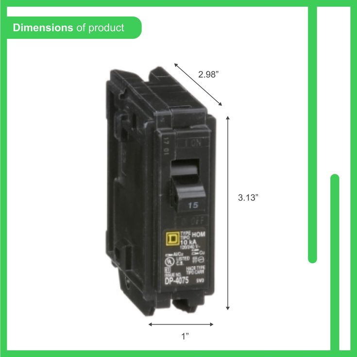 Square D Homeline 15-Amp 1-Pole Standard Trip Circuit Breaker