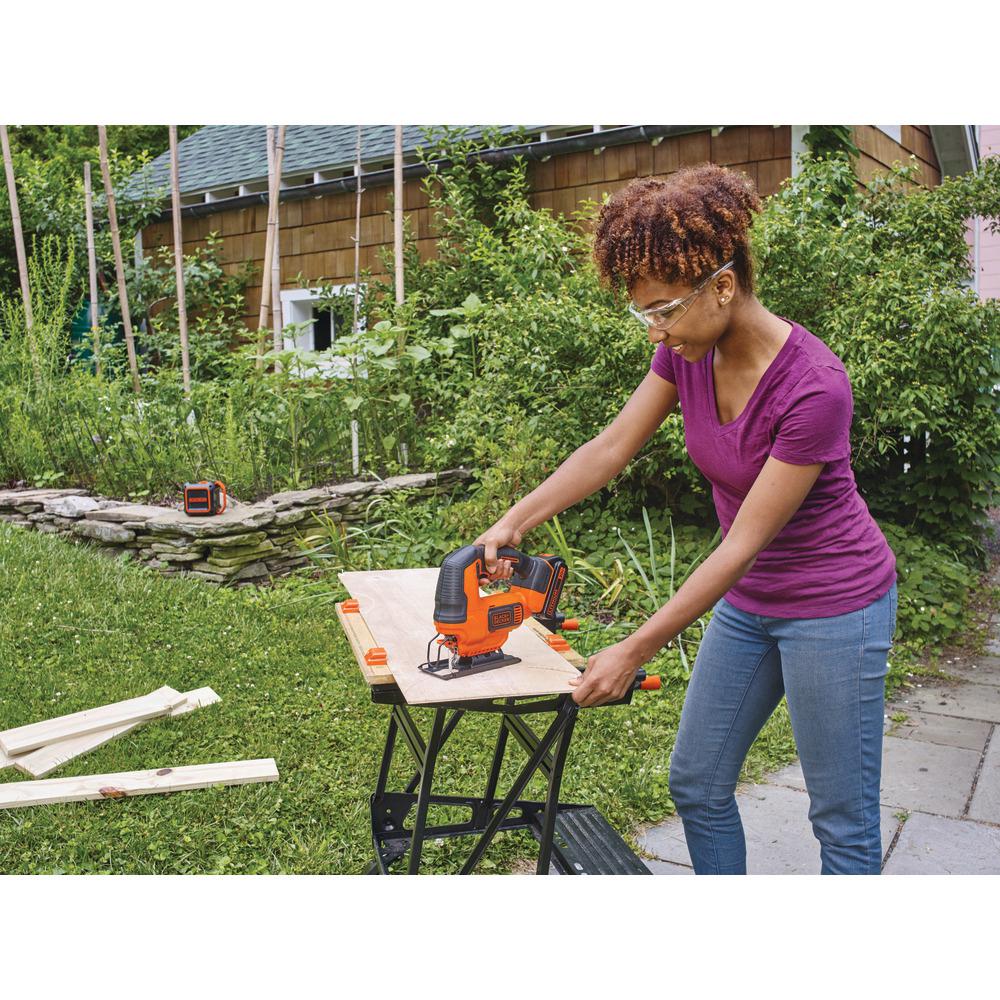 20-Volt MAX Lithium-Ion Cordless Jigsaw with 1.5 Ahr Battery and Charger - Super Arbor