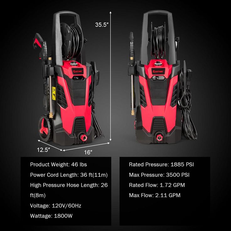 Costway 3500 PSI 2.1 GPM Cold Water Gas Pressure Washer with 5 Nozzles