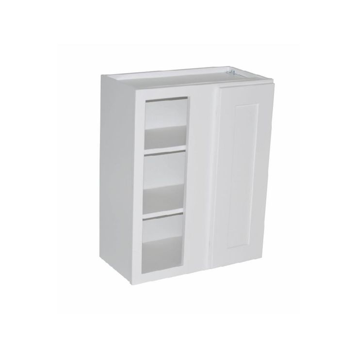 Brookings Plywood Ready to Assemble Shaker 24x30x12 in. 1-Door Blind Wall Kitchen Cabinet in White