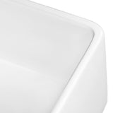 30 in. x 20 in. Fireclay Reversible Farmhouse Apron-Front Single Bowl Kitchen Sink in White - Super Arbor