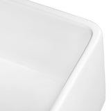 Farmhouse Apron-Front Fireclay 33 in. x 20 in. Reversible Single Bowl Kitchen Sink in White - Super Arbor