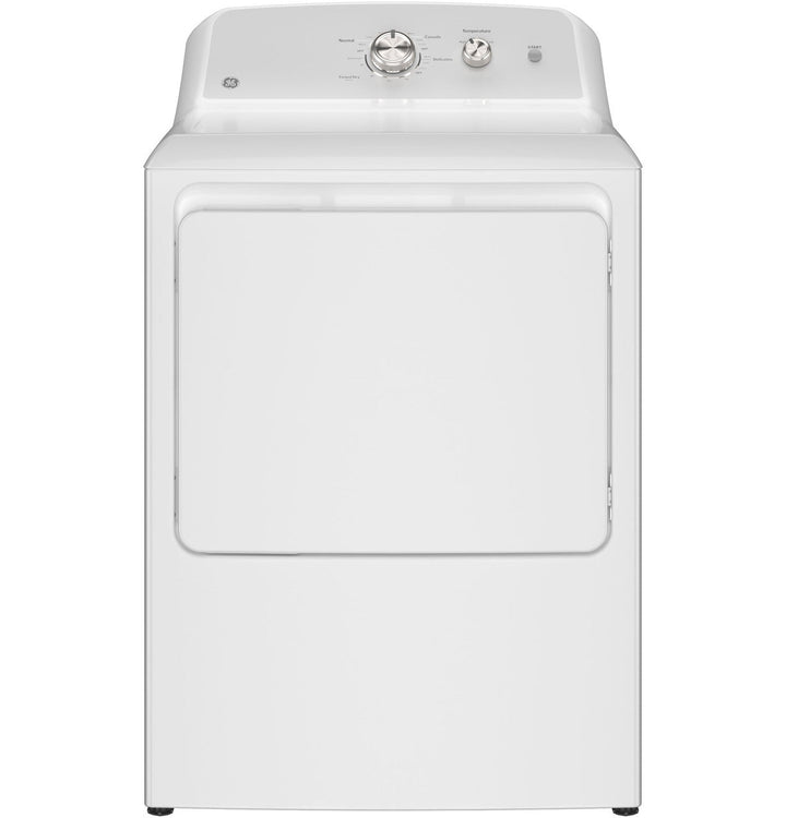GE 7.2-cu ft Reversible Side-Swing Door Gas Dryer (White)