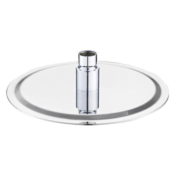 1-Spray 9 in. Single Wall Mount Fixed Shower Head in Polished Stainless Steel - Super Arbor