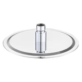 1-Spray 9 in. Single Wall Mount Fixed Shower Head in Polished Stainless Steel - Super Arbor