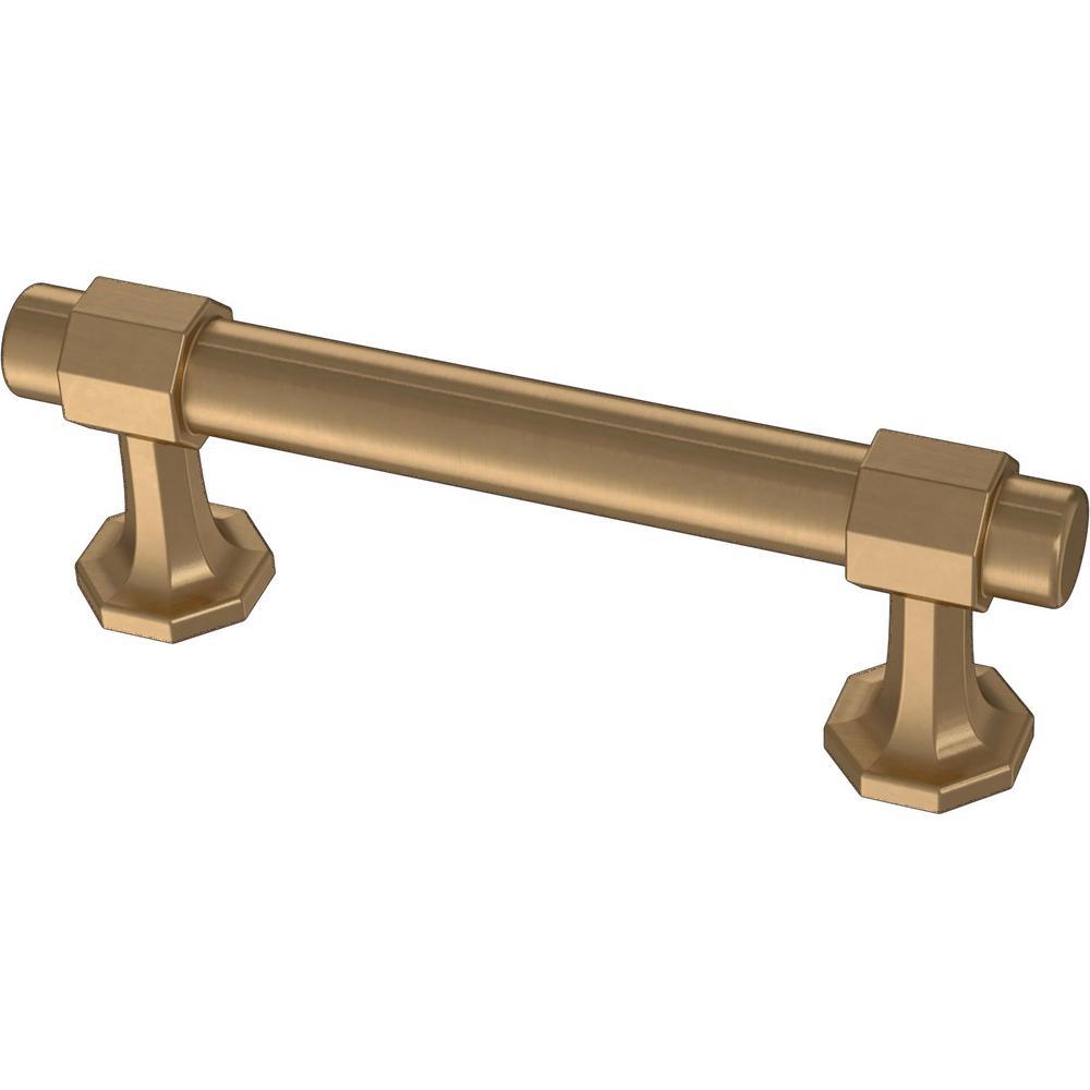 Classic Octagon 6-5/16 in. (160 mm) Champagne Bronze Drawer Pull - Super Arbor