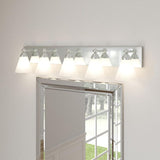 Hudson 5-Light Chrome Wall Mount Vanity Light